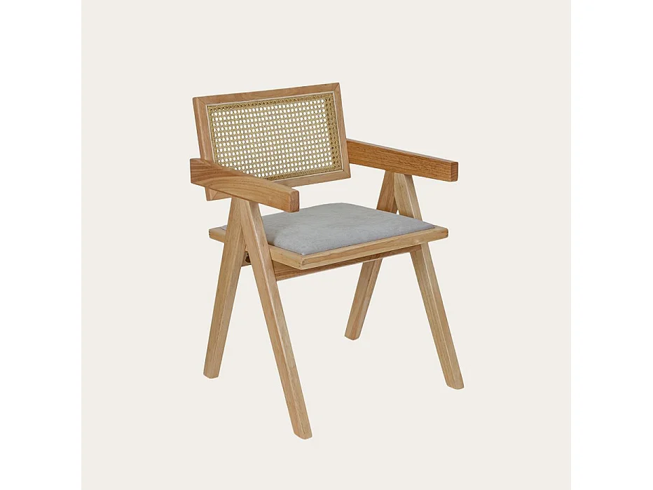 Chaise en bois massif naturel 51x80