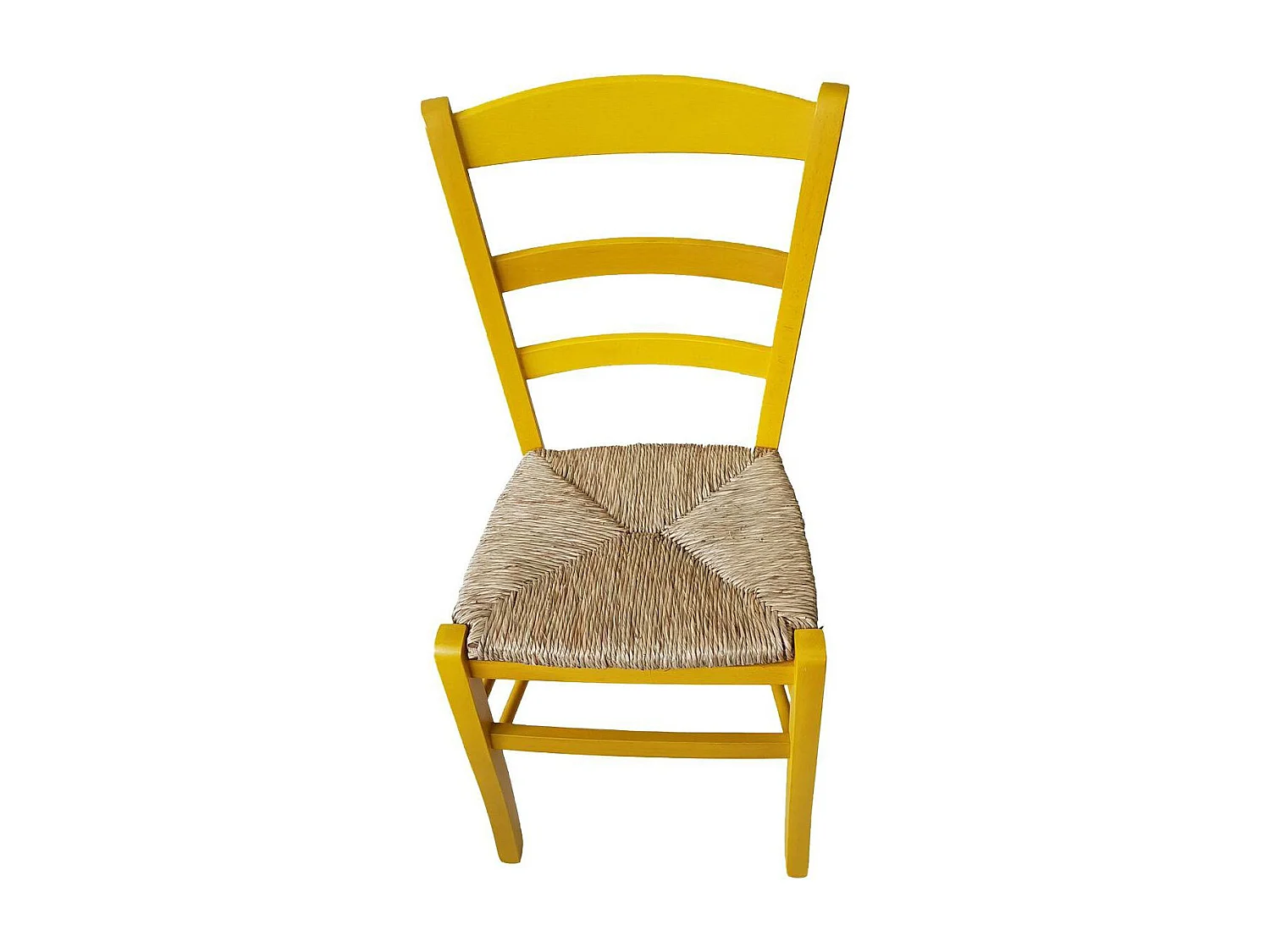 Sedia paesana paglia anilina giallo