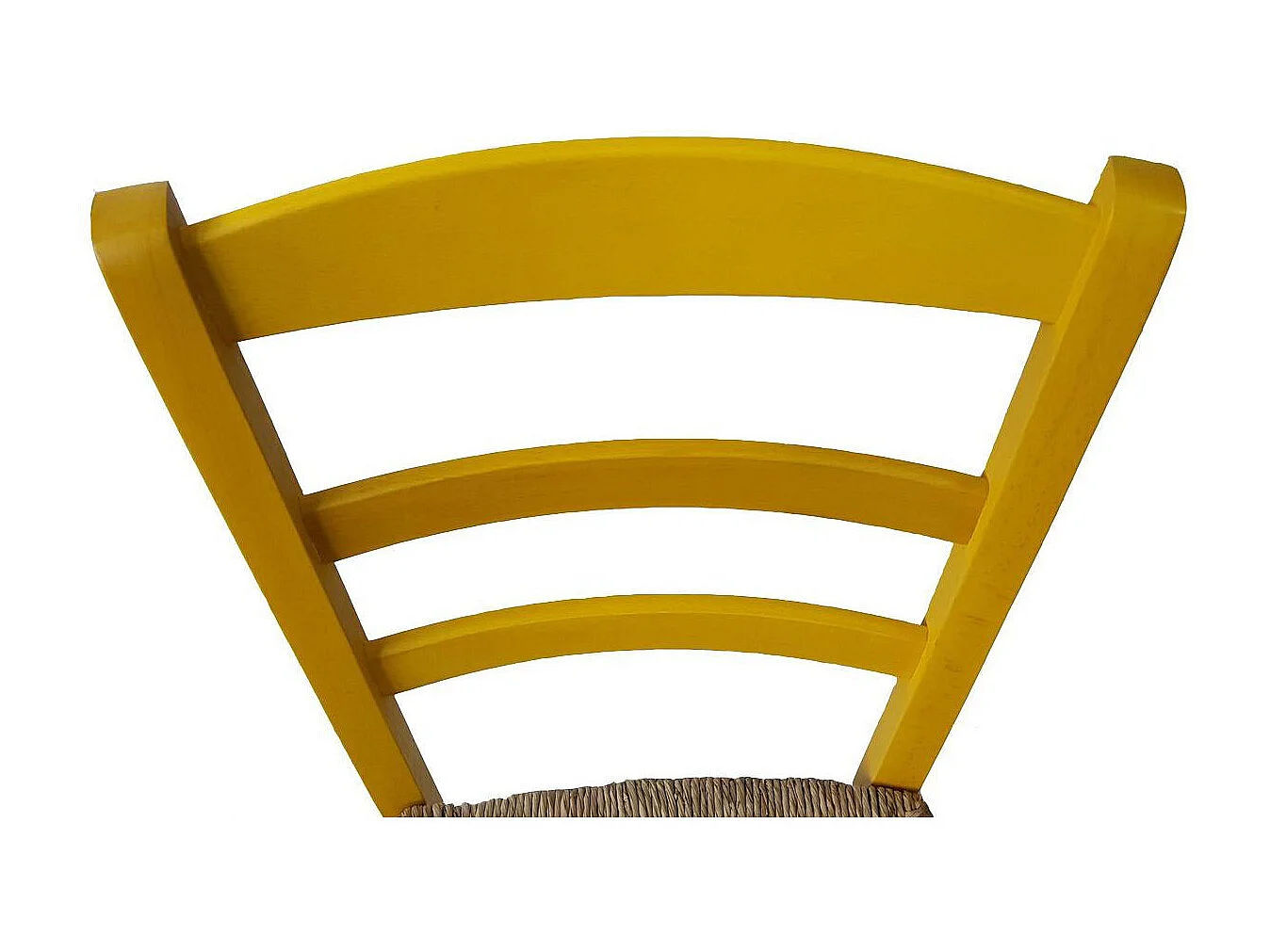 Sedia paesana paglia anilina giallo