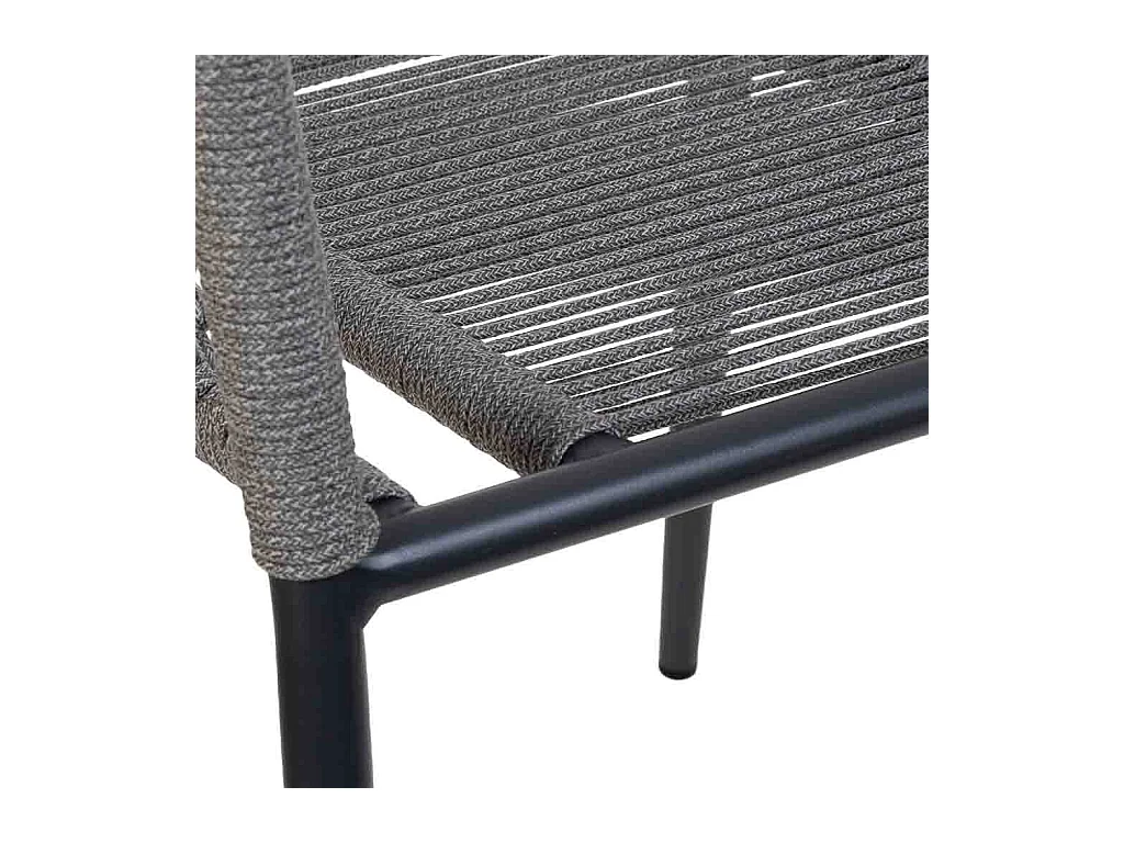 Chaise en corde gris 57x62x79