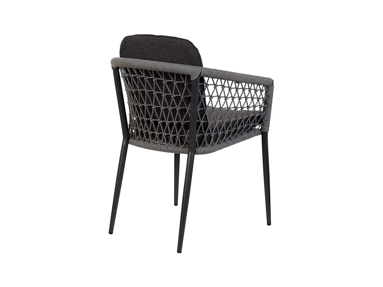 Silla de cuerda gris 57x62x79