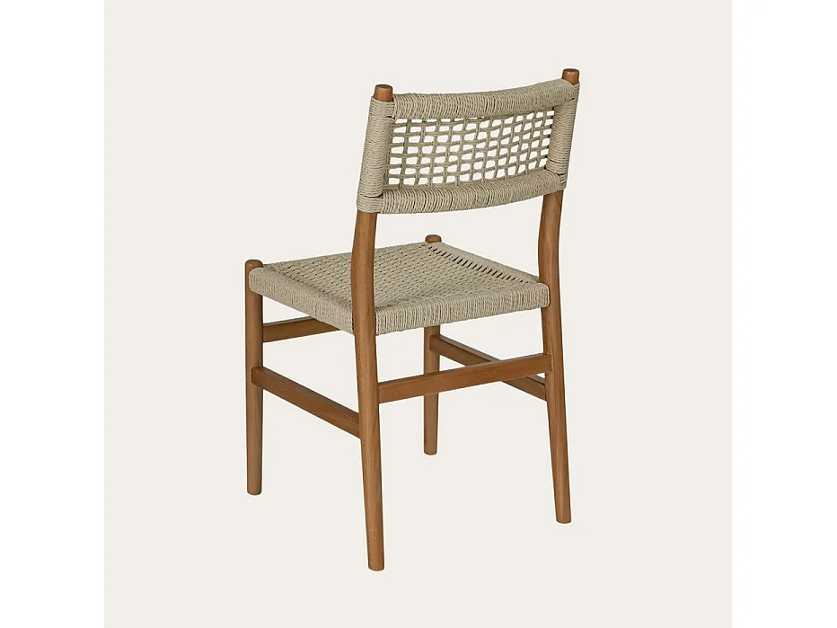 Chaise en bois massif naturel 50x82