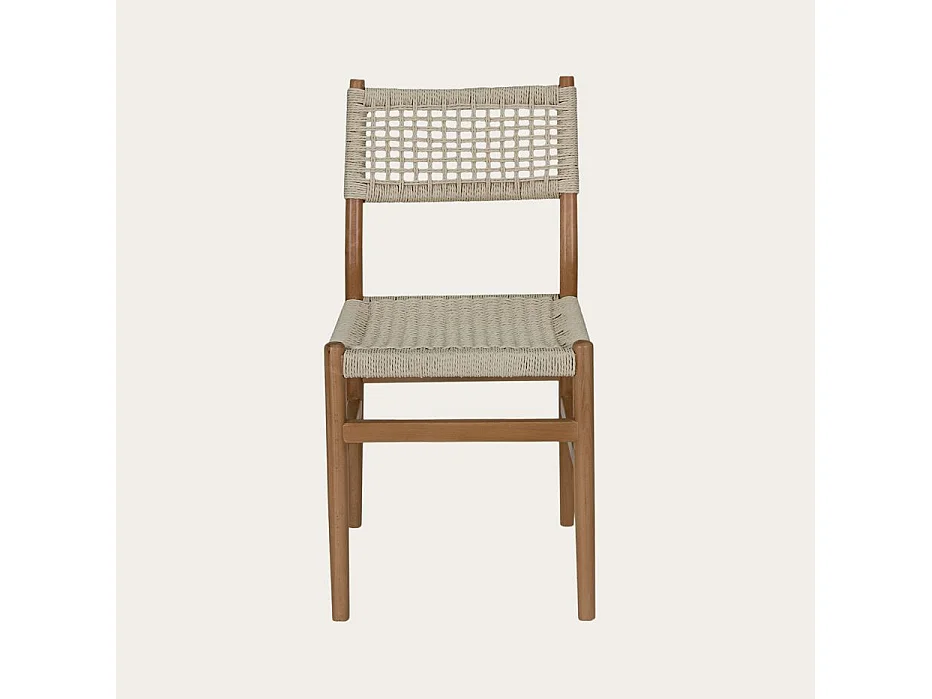 Chaise en bois massif naturel 50x82