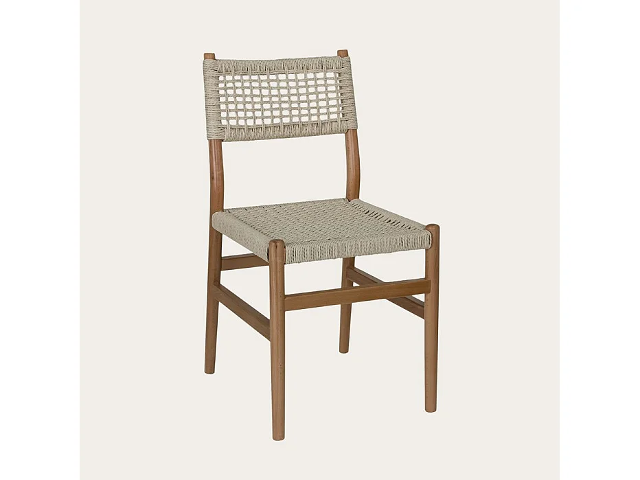 Chaise en bois massif naturel 50x82