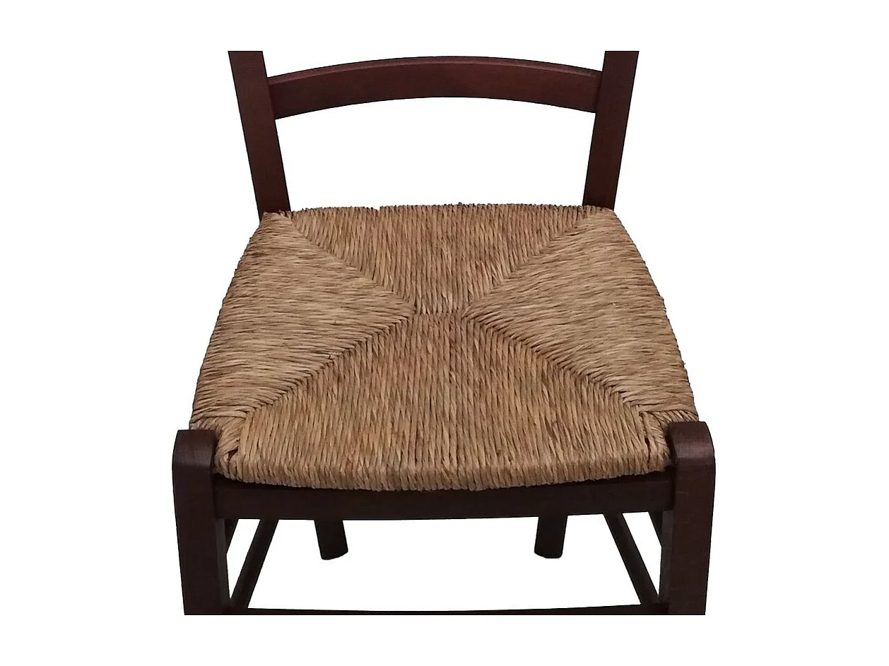 Stock 12 sedie paesana paglia noce