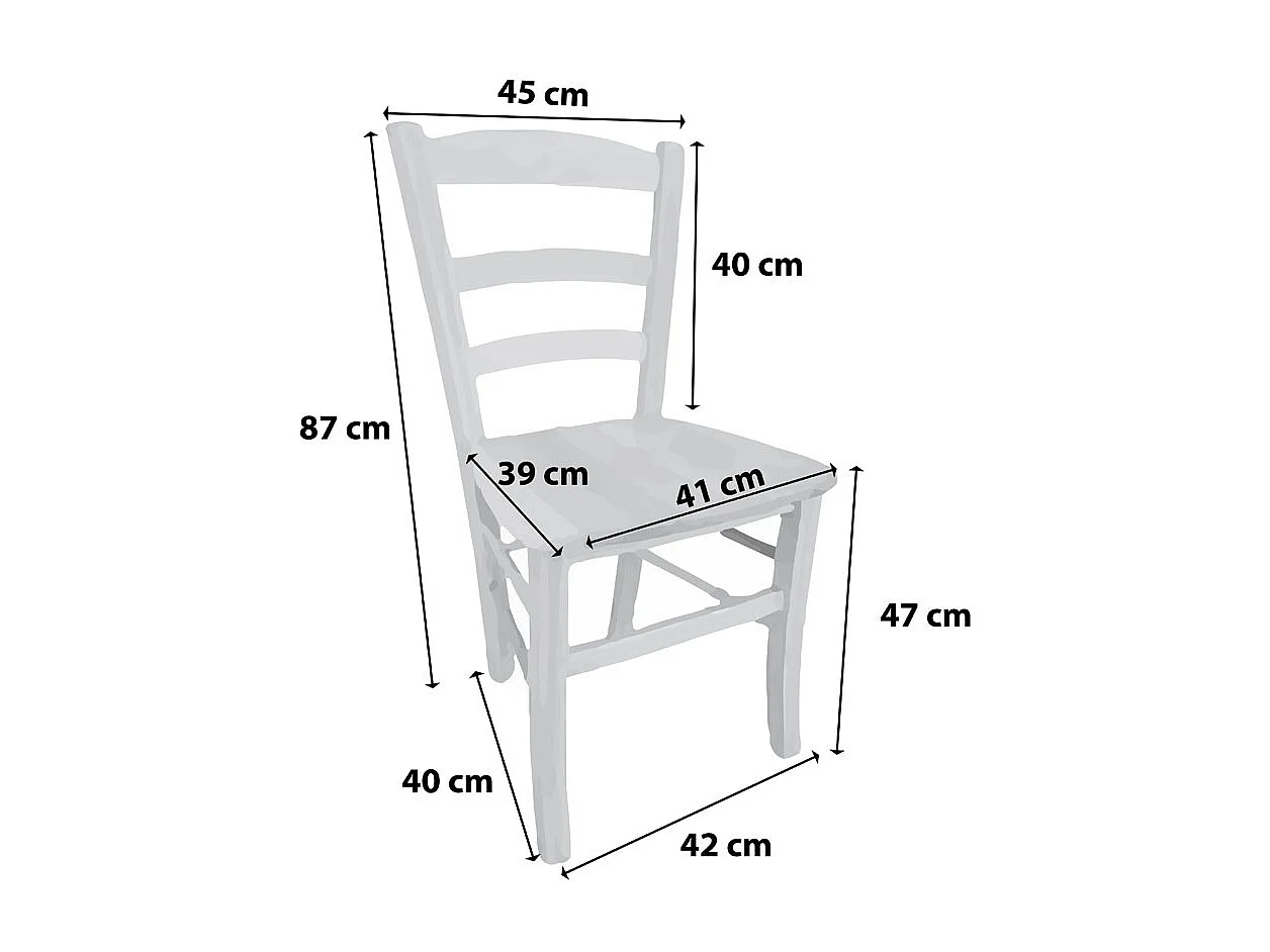 Sedia Paesana Massello Shabby