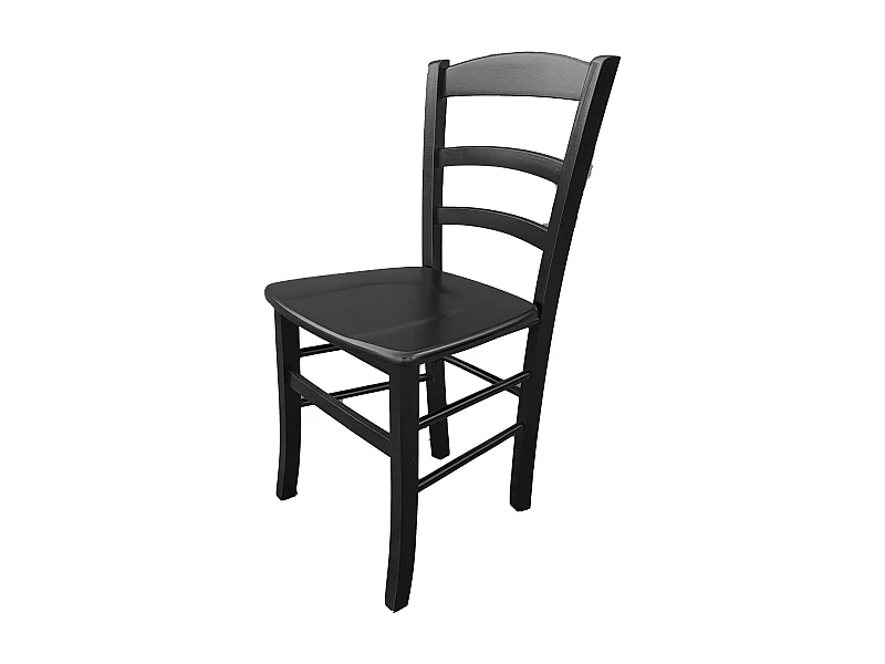 Sedia paesana massello nera
