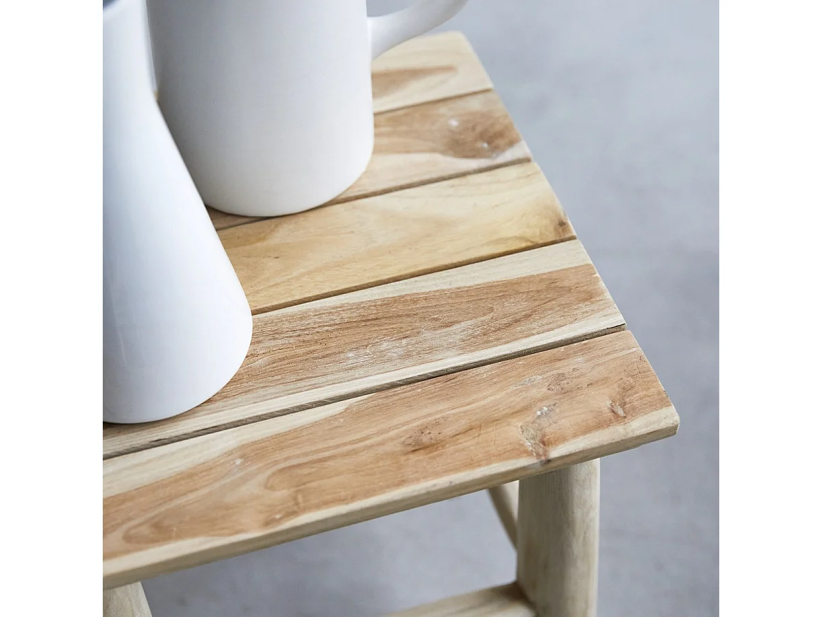 Kilim - Solid teak bedside table