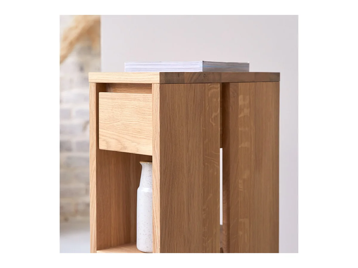 Chevet en bois de chêne massif Eden