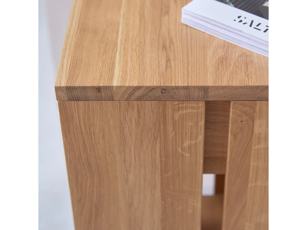 Comodino in legno di quercia massello Eden