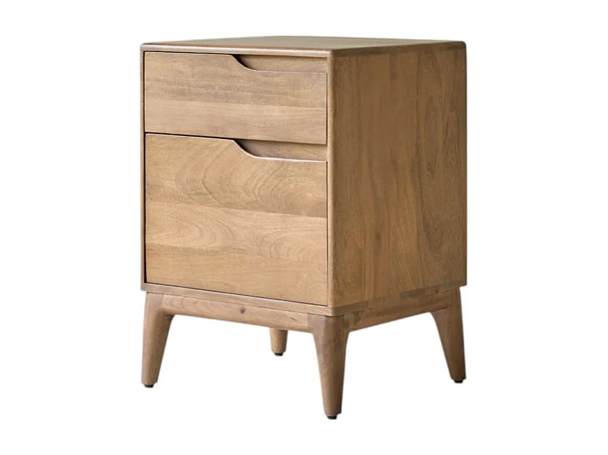 Nachttisch Gabrielle aus massivem Mangoholz