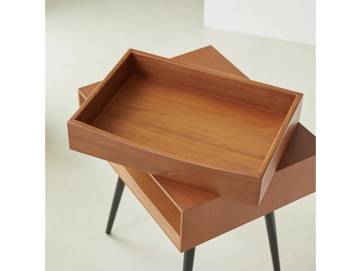 Comodino in legno di teak Simen