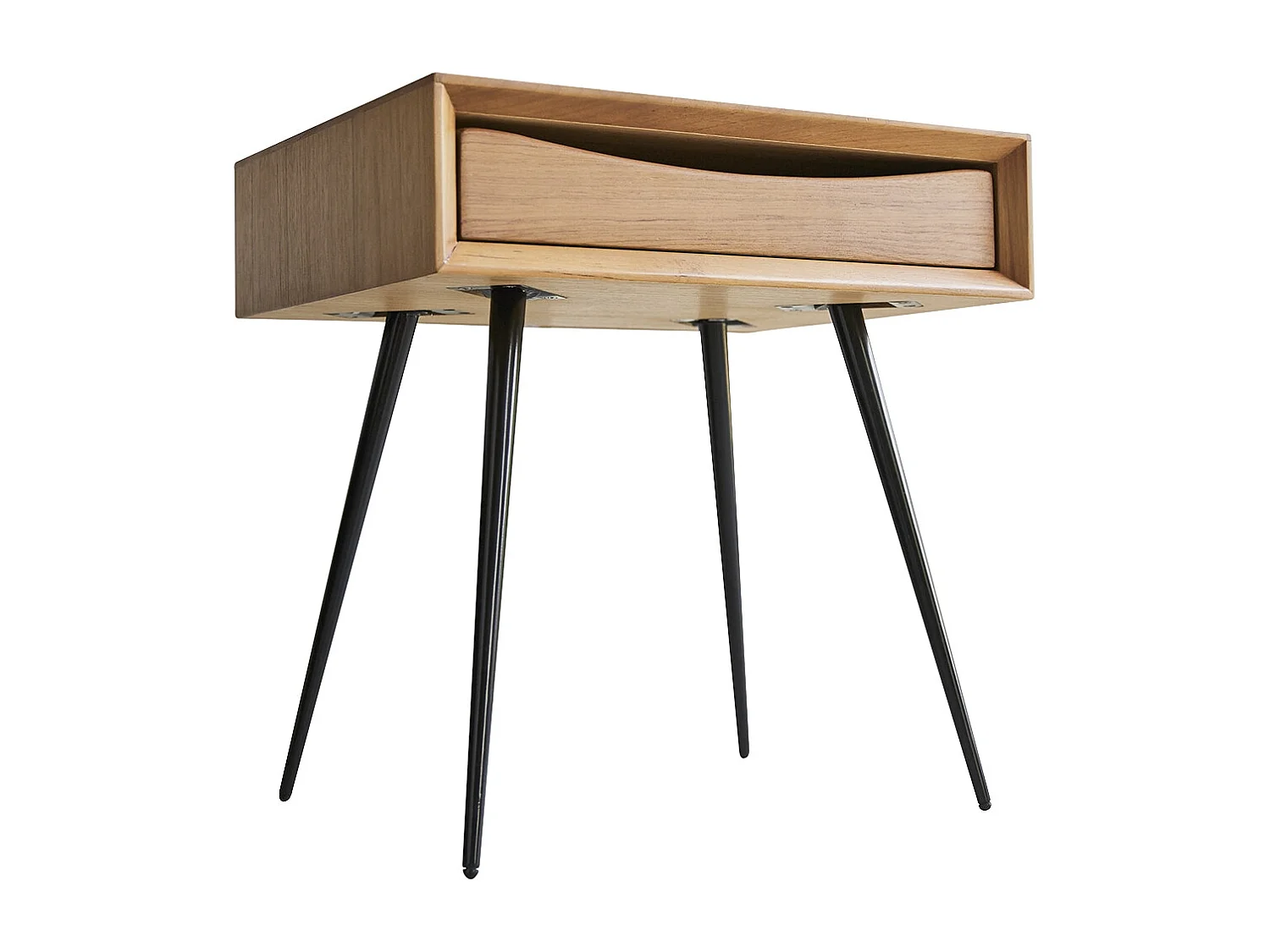 Comodino in legno di teak Simen