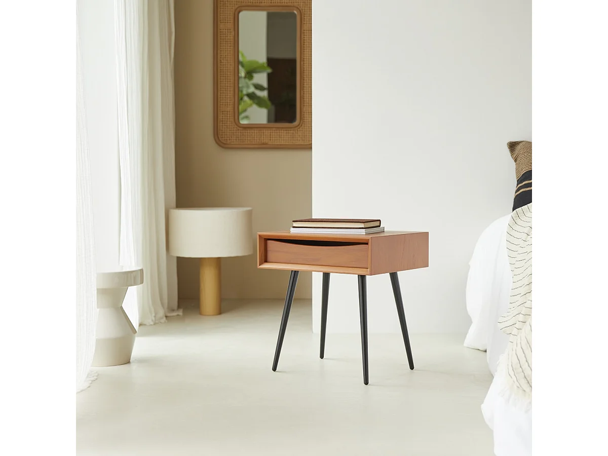Simen - Mahogany bedside table