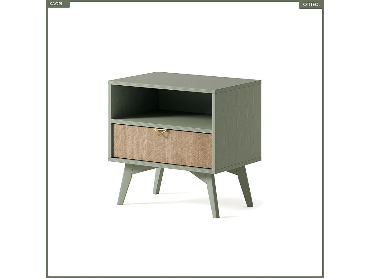 Table de chevet - L.54 x H.54 x P.38 cm - KAORI