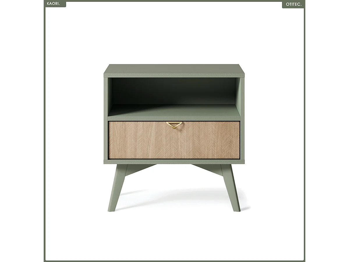 Table de chevet - L.54 x H.54 x P.38 cm - KAORI