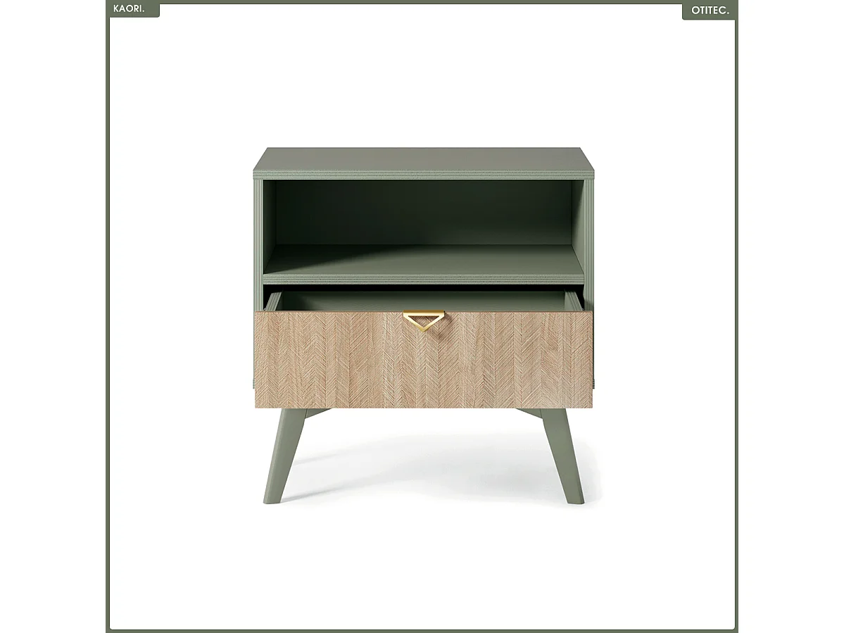 Table de chevet - L.54 x H.54 x P.38 cm - KAORI