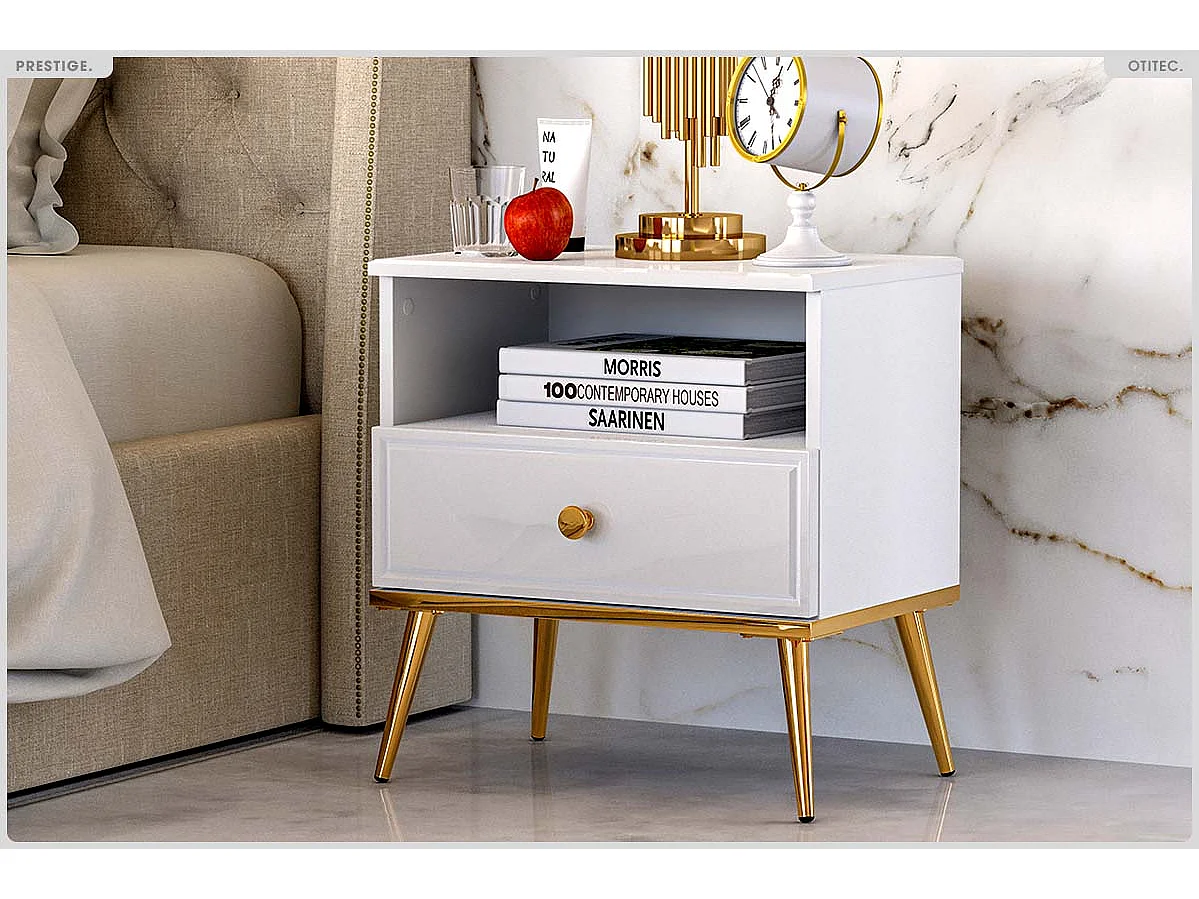 Table de Chevet - H.53 x L.50 x P.34 cm - PRESTIGE