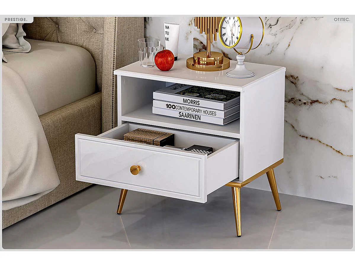 Table de Chevet - H.53 x L.50 x P.34 cm - PRESTIGE