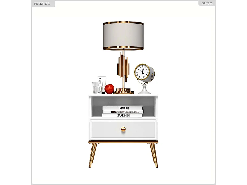 Table de Chevet - H.53 x L.50 x P.34 cm - PRESTIGE