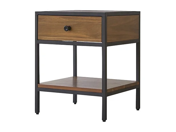 Chevet en bois d'acacia et métal Agra