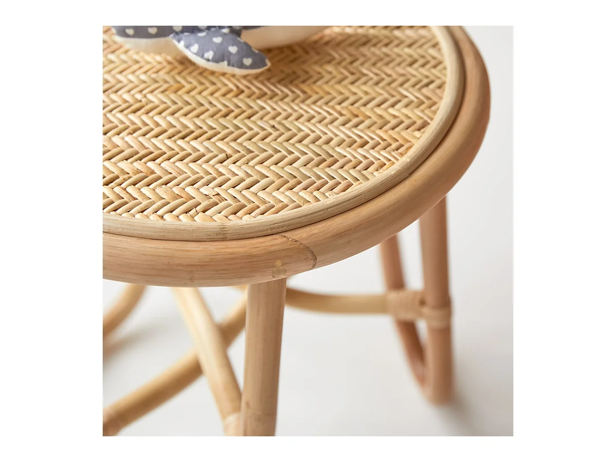 Kinder-Nachttisch Lina aus Rattanrohr