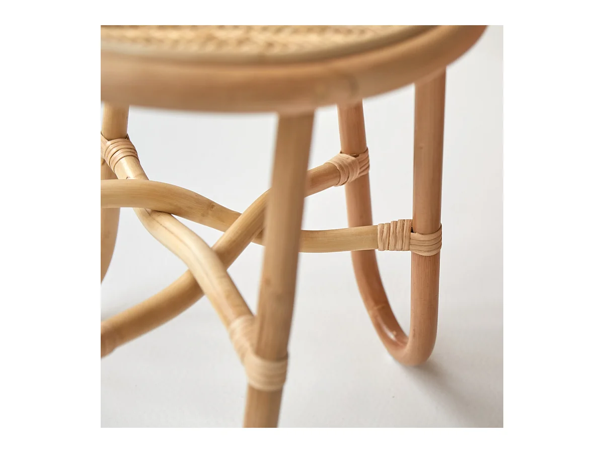 Kinder-Nachttisch Lina aus Rattanrohr