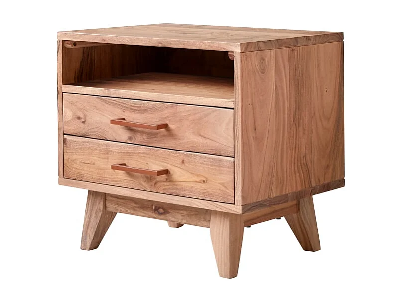 Comodino per bambini in legno di acacia Oslo