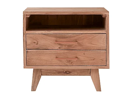 Comodino per bambini in legno di acacia Oslo