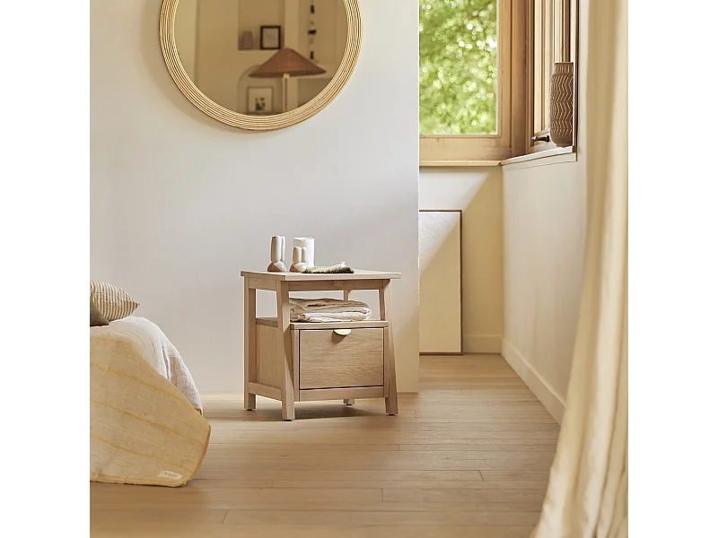 Chevet en bois de chêne Pola