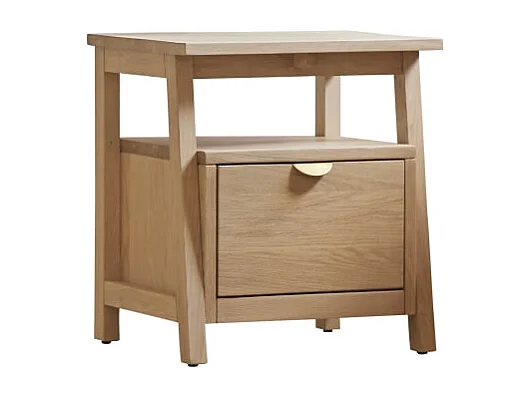 Comodino in legno di quercia Pola