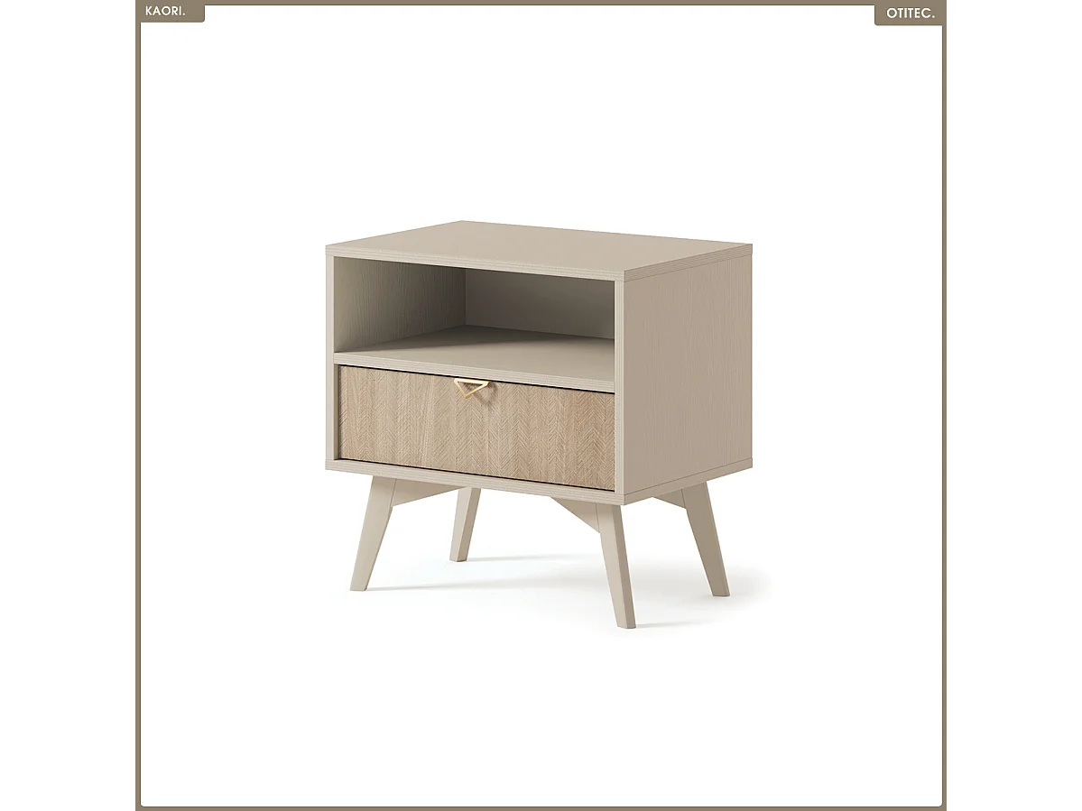 Table de chevet - L.54 x H.54 x P.38 cm - KAORI