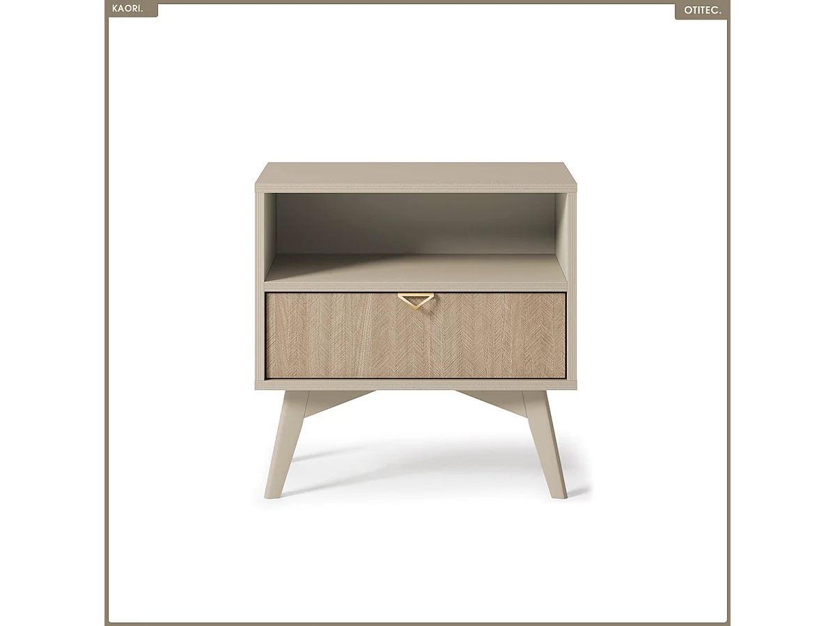 Table de chevet - L.54 x H.54 x P.38 cm - KAORI