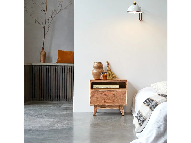 Chevet en bois d'acacia Oslo