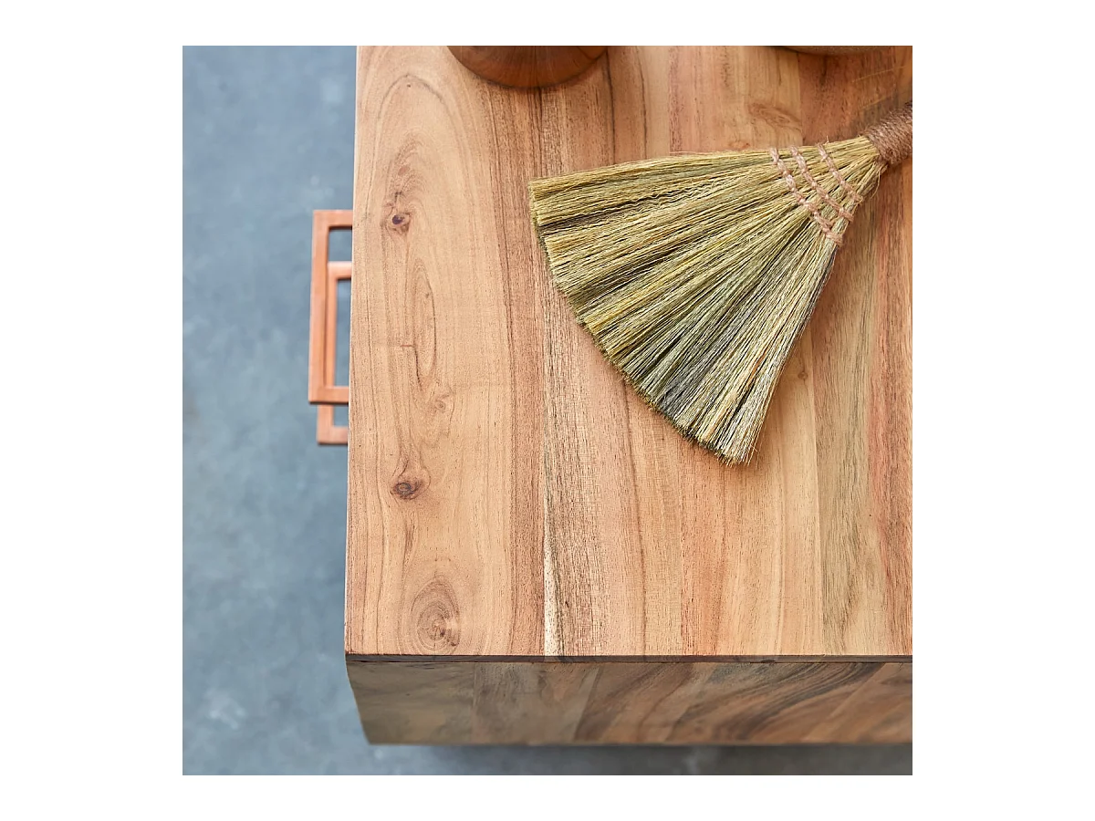 comodino letto legno massello acacia camera letto stanza legno chiaro