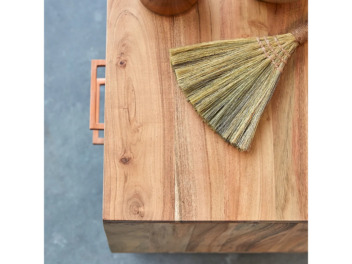 comodino letto legno massello acacia camera letto stanza legno chiaro