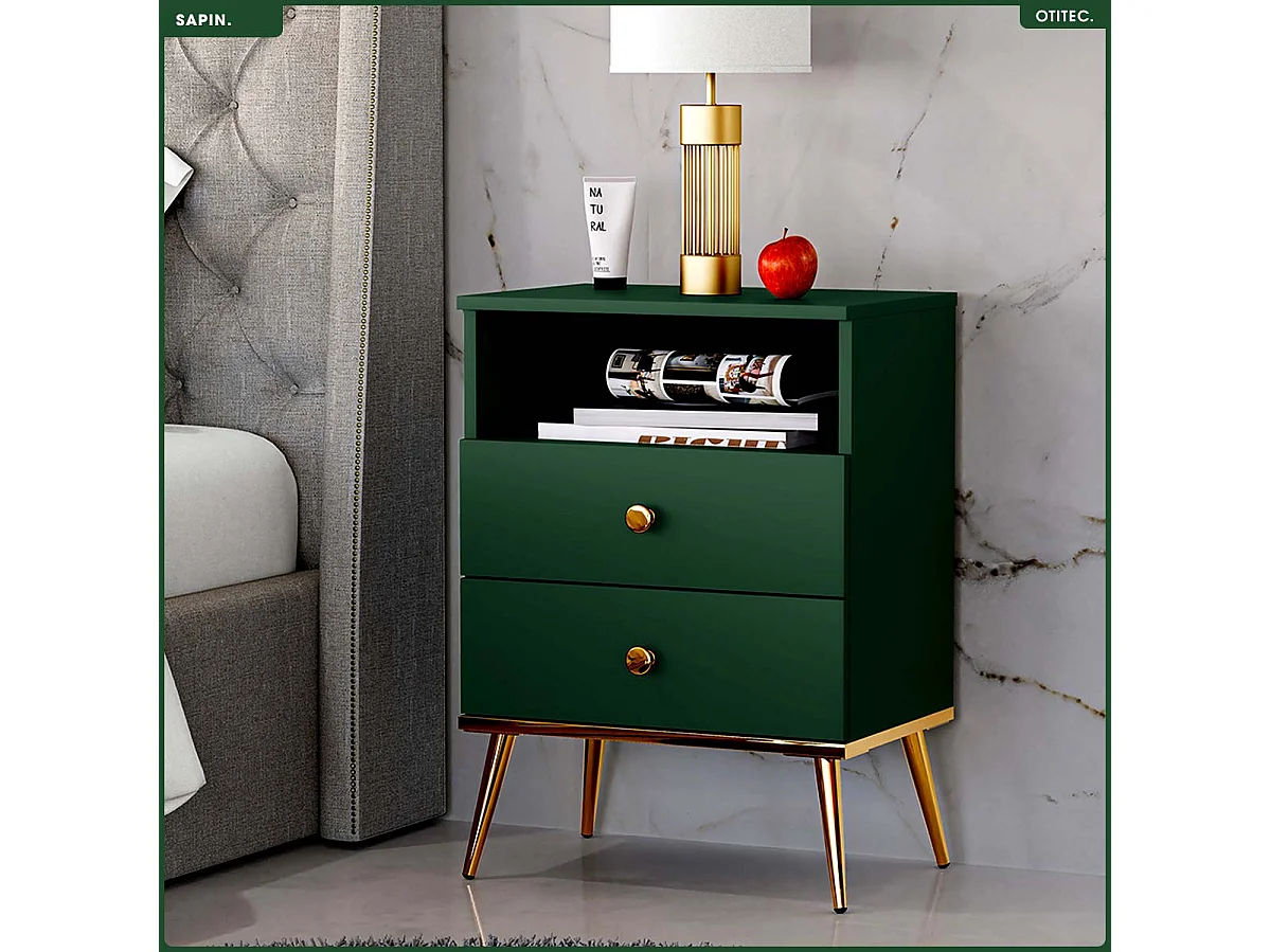 Table de Chevet - H.70 x L.50 x P.34 cm - SAPIN