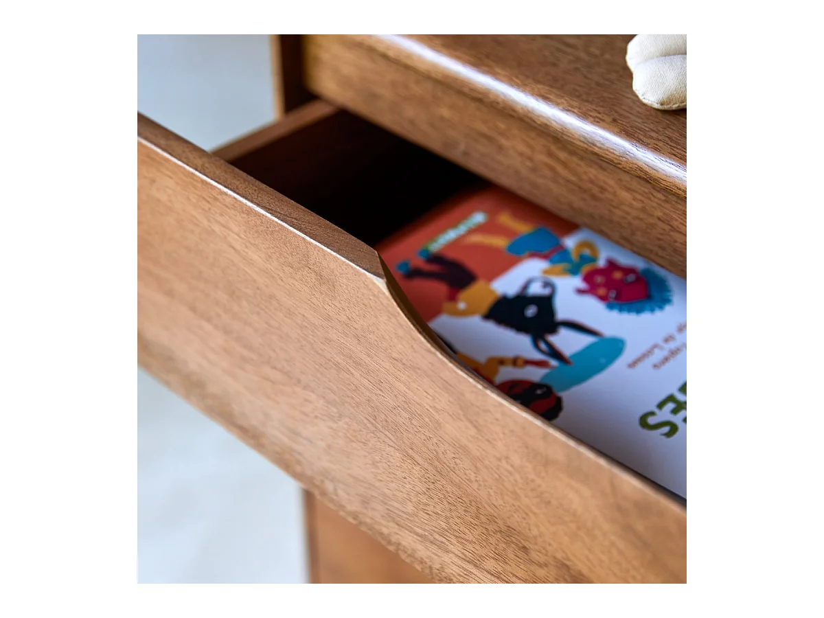 Chevet enfant en bois de manguier massif Gabrielle