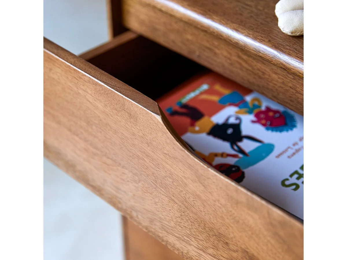 Chevet enfant en bois de manguier massif Gabrielle