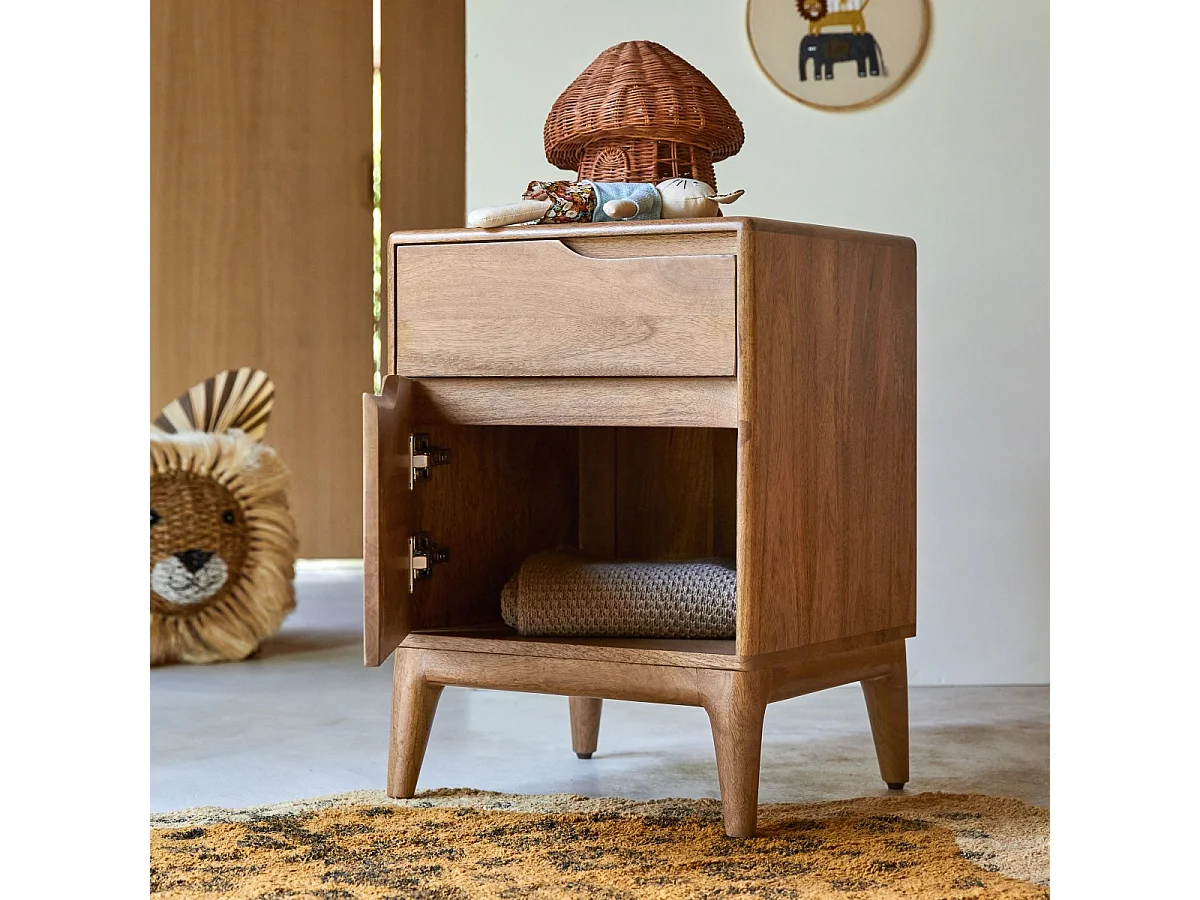 Chevet enfant en bois de manguier massif Gabrielle