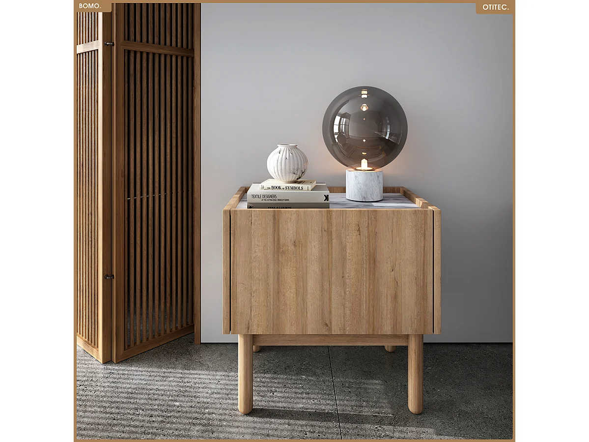 Table de chevet - L.50 x H.48 x P.37 - BOMO