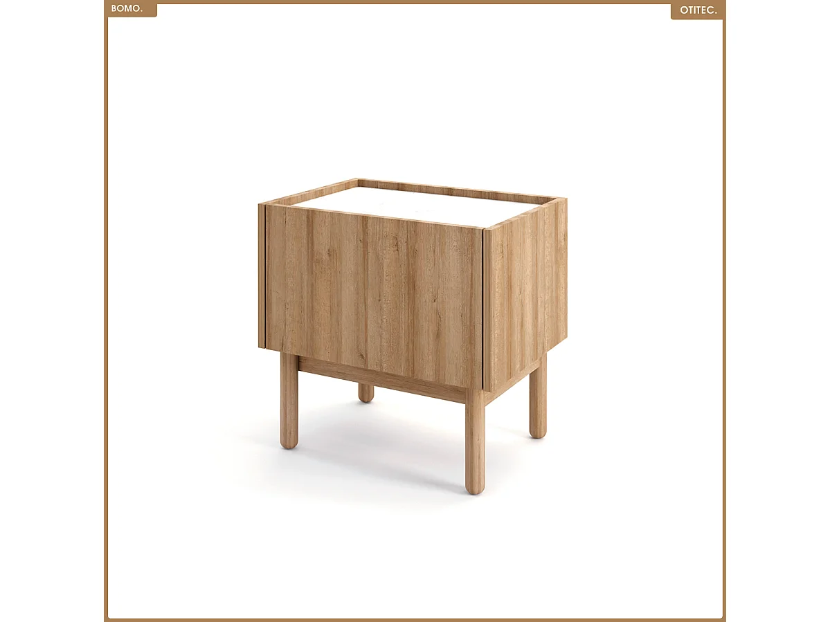 Table de chevet - L.50 x H.48 x P.37 - BOMO
