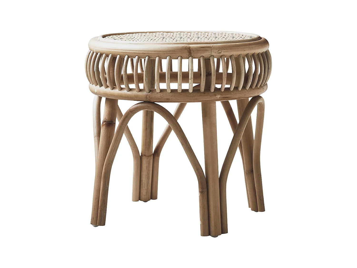 Nachttisch aus Rattanstben Zita