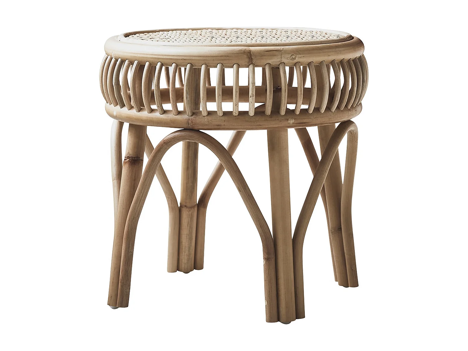 Nachttisch aus Rattanstben Zita