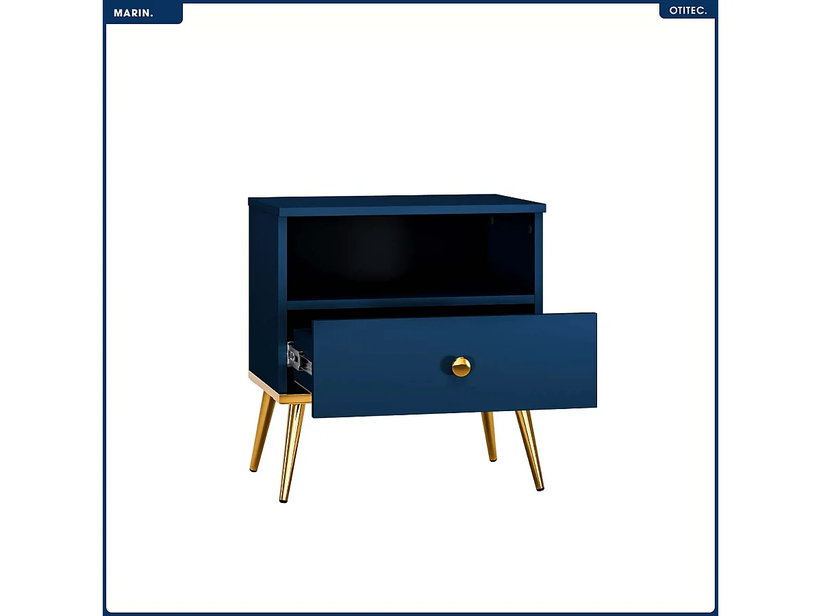 Table de Chevet - H.54 x L.50 x P.34 cm - MARIN