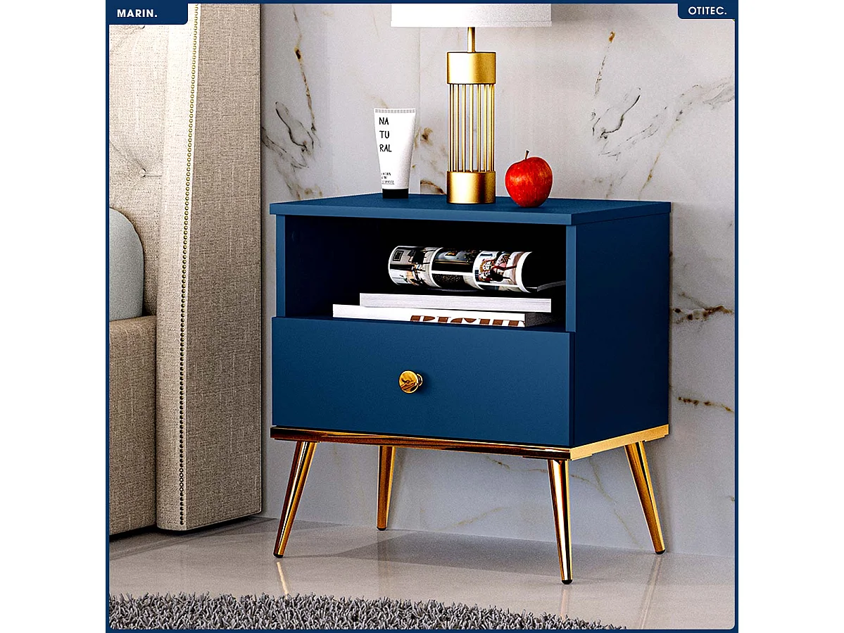 Table de Chevet - H.54 x L.50 x P.34 cm - MARIN