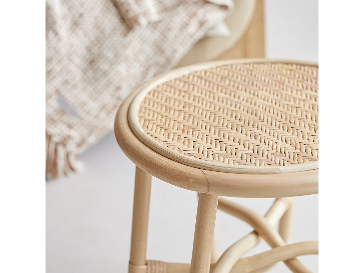 Nachttisch aus Rattanstäben „Lina”