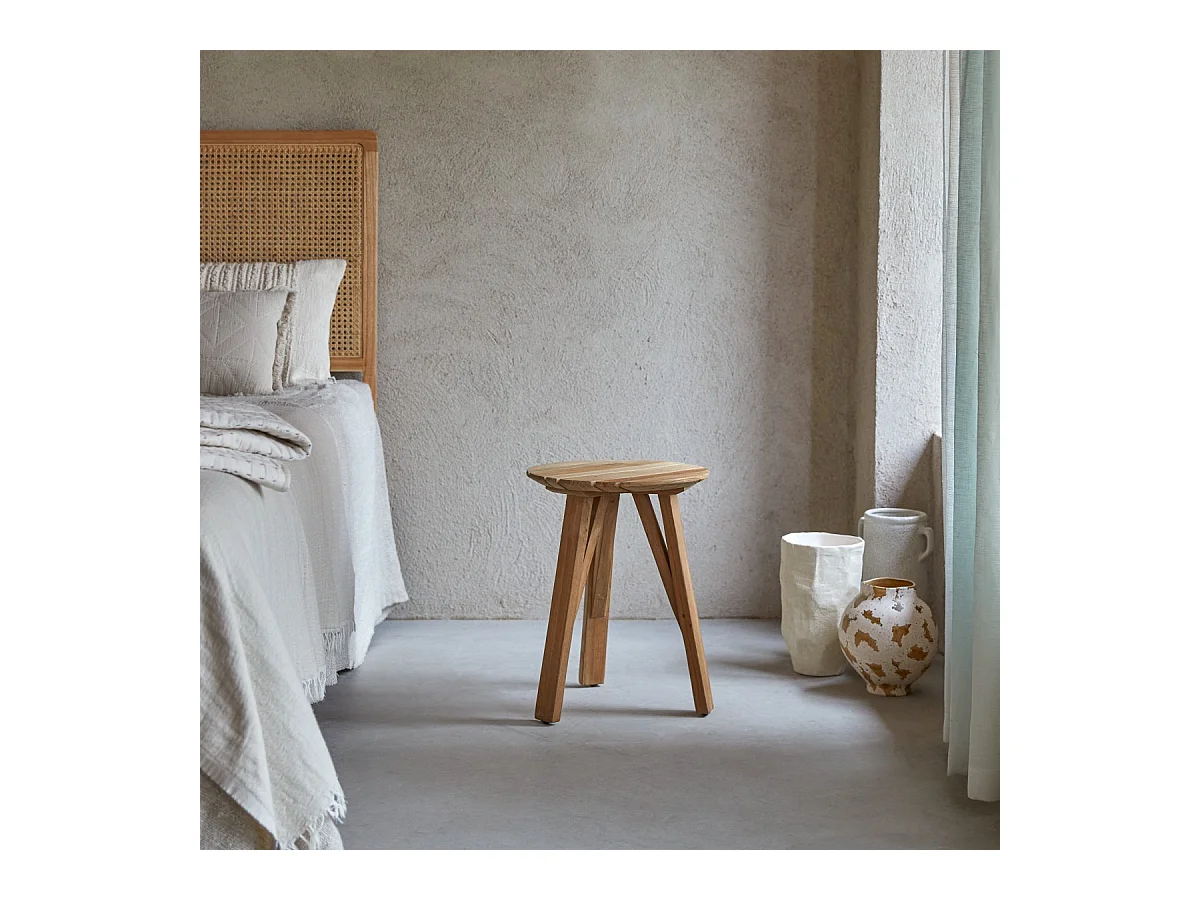 Comodino in teak riciclato Katrine