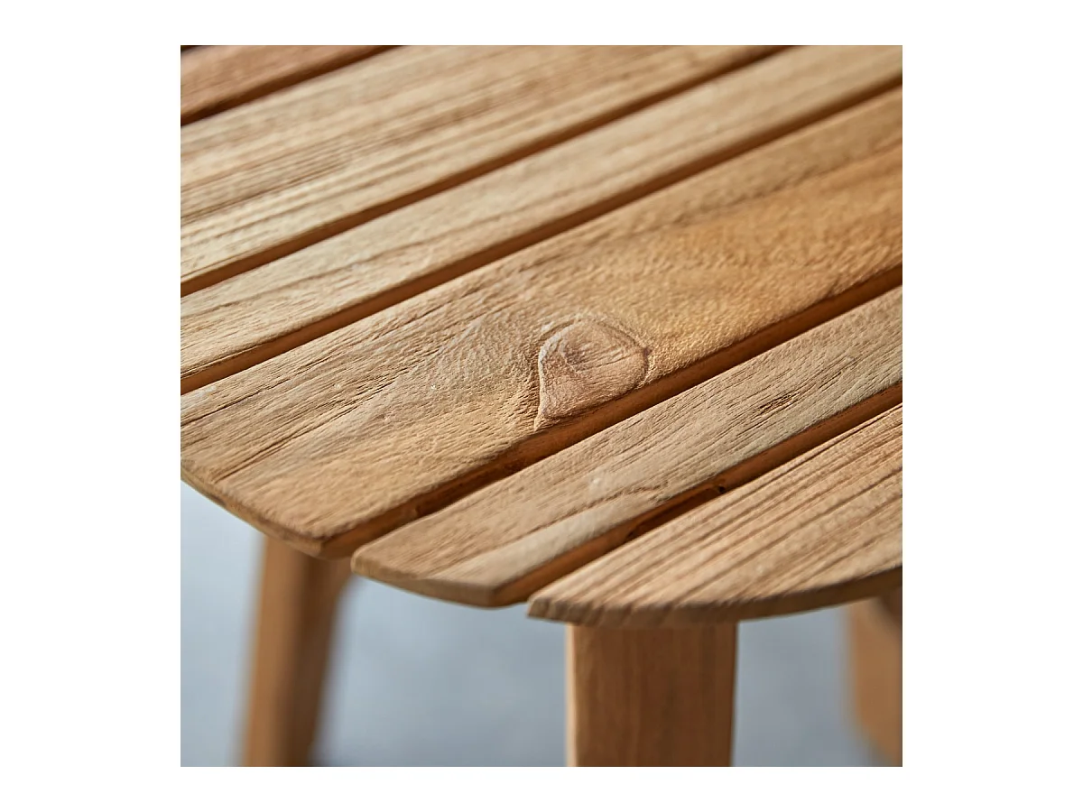 Comodino in teak riciclato Katrine