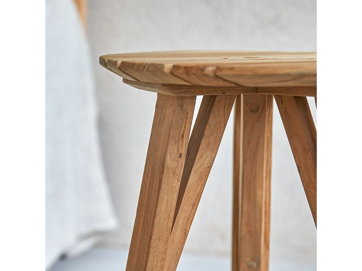 Comodino in teak riciclato Katrine